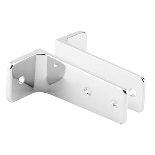 Sentry Two Piece Wall Brackets, 3-1/2 In, Zc Alloy, Chrome Set, Package Of 2