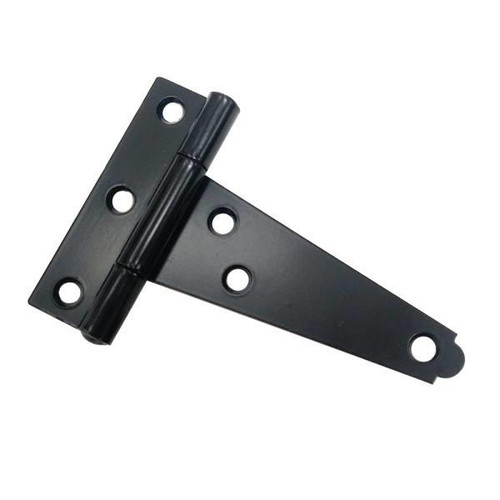Tee Hinge, 3-In Long Leaf, Stl Constrt, Black, Package Of 2