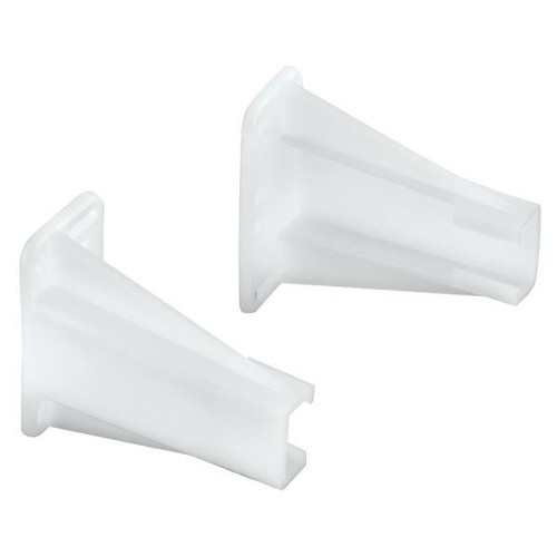 Drawer Side Track Brackets, Wt Nylon 1-Pair