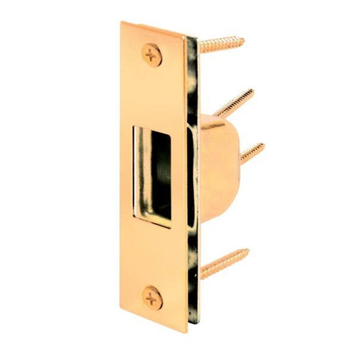 Defender Security 4-7/8 In. Security Strike Plate (Brass)