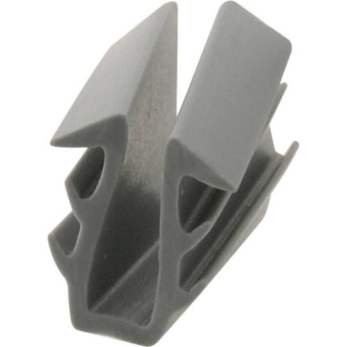 Make 2 Fit Glass Retaining Spline, Glaz U-Channel, Gray Vin, 1000 Ft /Roll.