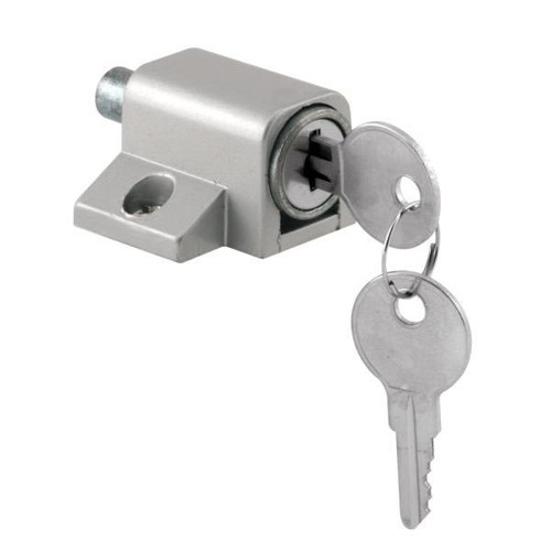 Defender Sec Push-In Sliding Dr Key Lk, Alum