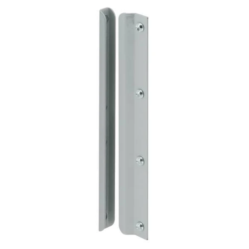 Latch Shield, 12in, Stl, Gray,in-Swinging Drs
