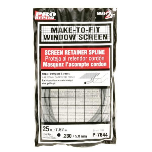 Make 2 Fit 0.23" X 250' Roll Gray Spline