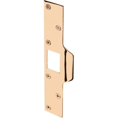 Defender Sec Maximum Sec Latch Srk, 1-1/4in X 7-7/8in, Stl, Brass