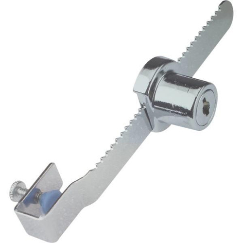Defender Security Showcase Window Key Lock, 9/16in X 5-1/2in, 5/16in Glass