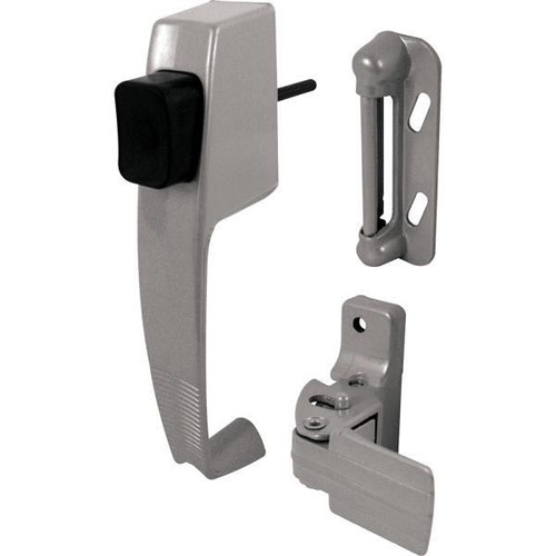 Push Button Latch W/ Tie Down, Alum 1-Set
