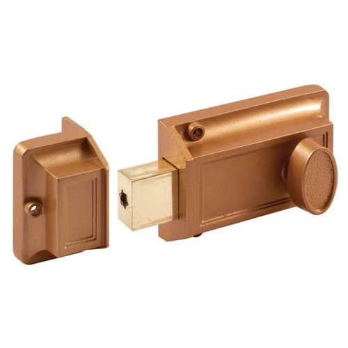 Defender Sec Sgl Cylinder Rim Deadlatch Brass