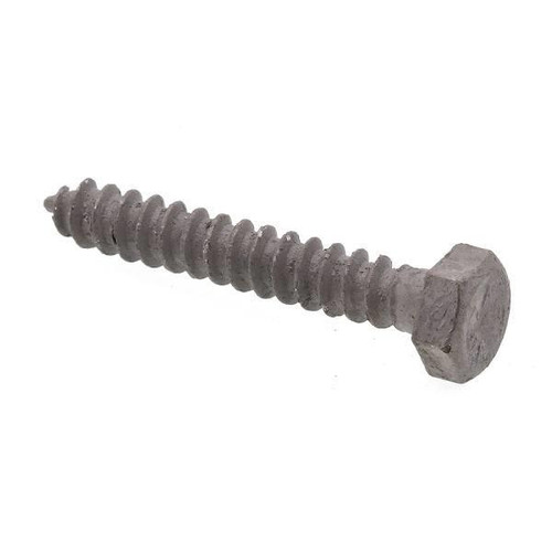 Hex Lag Screws, 5/16in X 2in, A307 Galv Steel, Package Of 25