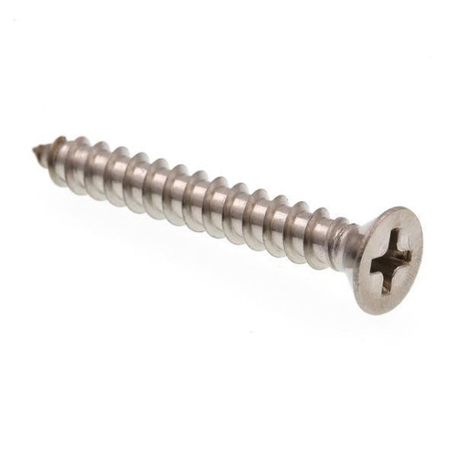Sheet Metal Screws,#8 X 1-1/4in, Gr 18-8 Ss, Package Of 100