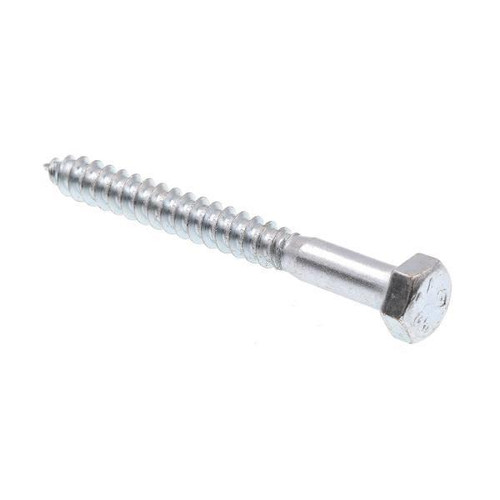 Hex Lag Screws, 5/16in X 3in, A307 Zc Steel, Package Of 50