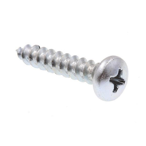 Sheet Metal Screws, #10 X 1in, Zc Steel, Package Of 75