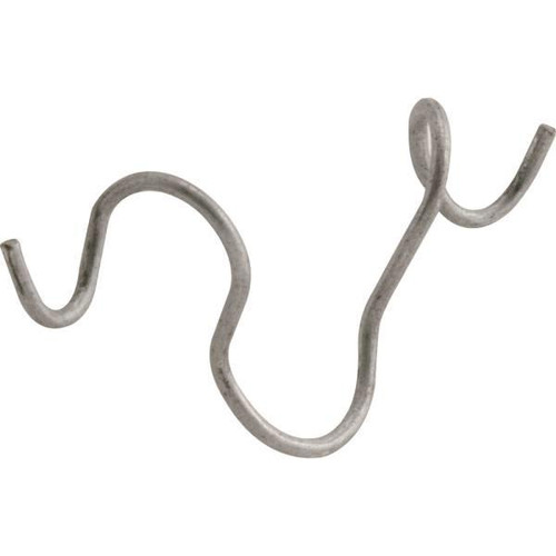 Make 2 Fit Rams Horn Clip, Chrome , Package Of 250