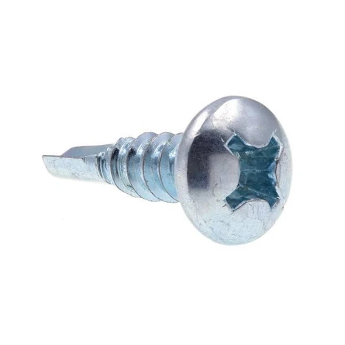 Sheet Metal Screws, #12 X 3/4in, Zc Steel, Package Of 100