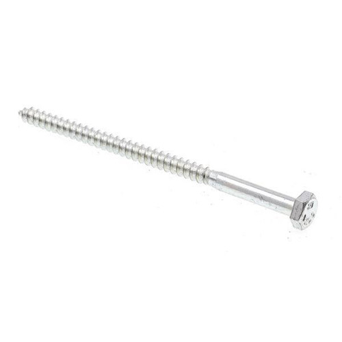Hex Lag Screws, 1/4in X 4-1/2in, A307 Zc Steel, Package Of 50