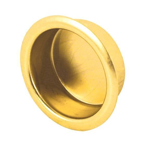 3/4in Brass Sliding Closet Door Finger Pulls, Package Of 4