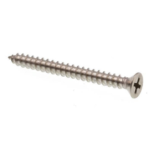 Sheet Metal Screws,#8 X 1-3/4in, Gr 18-8 Ss, Package Of 100