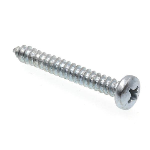 Sheet Metal Screws, #8 X 1-1/4in, Zc Steel, Package Of 100