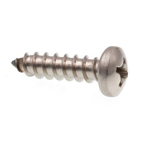 Sheet Metal Screws, #14 X 1in, Gr 18-8 Ss, Package Of 25