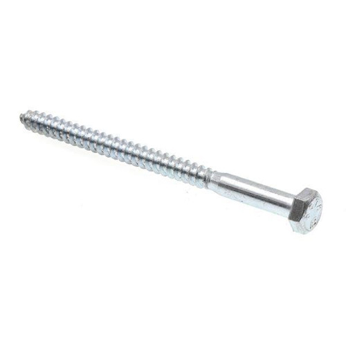 Hex Lag Screws, 5/16in X 4-1/2in, A307 Zc Steel, Package Of 25