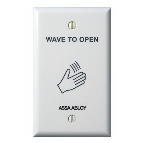 Securitron Wave-To-Open Touchless Actuator, Single Gang, White Plate