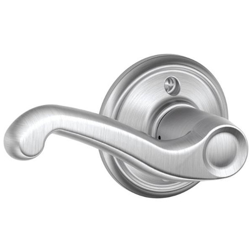 Schlage Residential F Ser Dmy Lt Hand Satin Chrome Finish Flair Lever