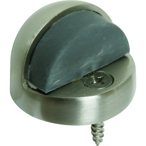1/2 In Lip Cast Brass Door Stop (5-Pack) (Satin Nickel)