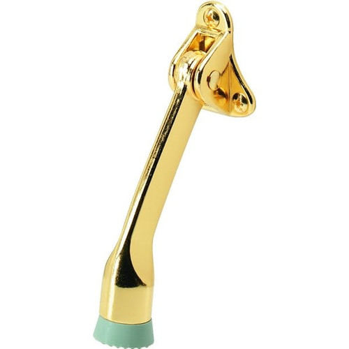 4 In Standard Kick-Down Door Holder (5-Pack) (Brass)