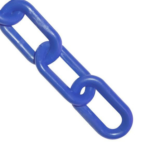 Mr. Chain 1.5 Inch X 300 Feet Blue Plastic Barrier Chain In A Pail