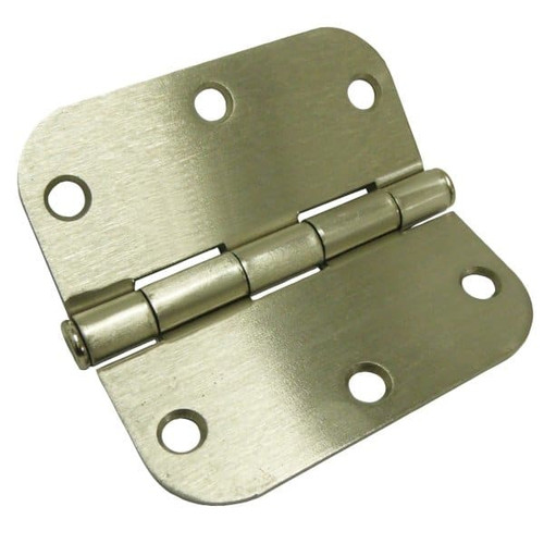 Strybuc 2.2 Mm Satin Nickel Door Hinge 3-1/2" X 3-1/2" X 5/8" R Pack Of 15