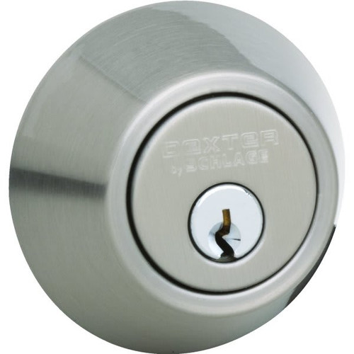 Schlage J Series Single Cylinder Deadbolt, Satin Nickel