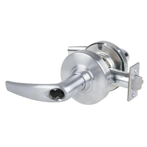 Schlage Alx Classroom Lockset, Athens, Sfic Housing, Satin Chrome, Non-Handed