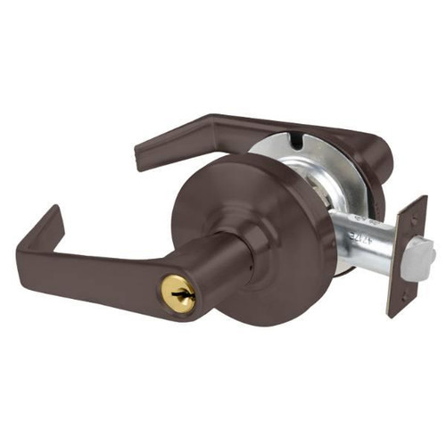Schlage Alx Storeroom Lockset, Saturn, S123 Keyway, Oil Rub Bronze, Non-Handed