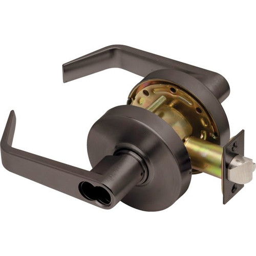Dexter C1000 Cylindrical Entrance Lock Regular Lever Less Sfic Satin Bronze