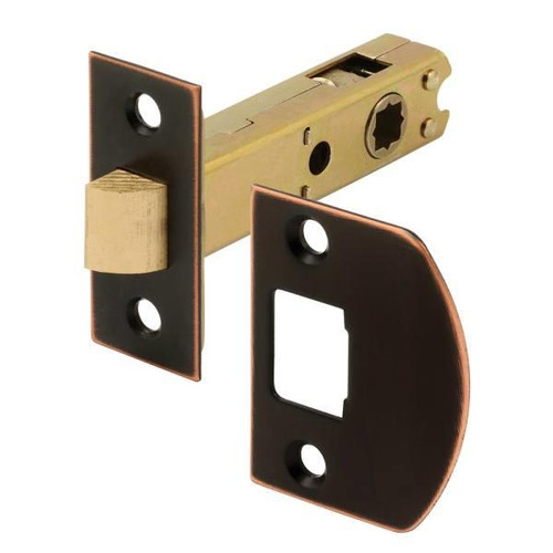 Defender Security Passage Door Latch, 9/32 In. & 5/16 In. Square, Classic Bronze