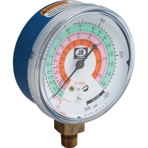 Jb Industries Low-Side Charging Manifold Gauge - R-22, R-410a, R-404a