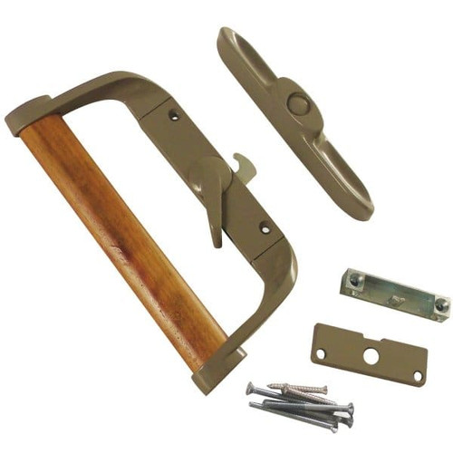 Strybuc Patio Door Gray Lock Handle Set Without Key