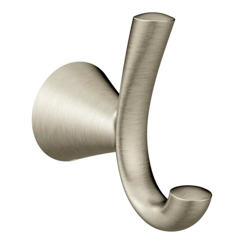 Moen Glyde Brushed Nickel Double Robe Hook