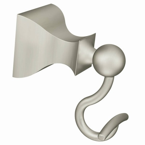 Moen Retreat Brushed Nickel Single Robe Hook