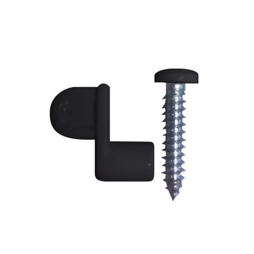 Unique Home Designs Black Clip-In Glass Replacement Clip, Package Of 8