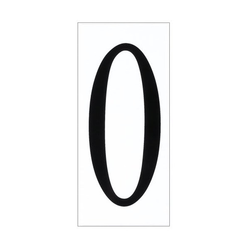 Generation Lighting Address Light Plastic Address Number 0 Tile (White)