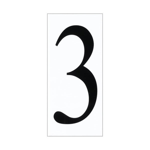 Generation Lighting Address Light Plastic Address Number 3 Tile (White)