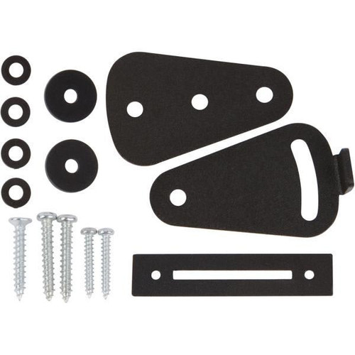 Delaney Hardware Barn Door Tear Drop Lock Black