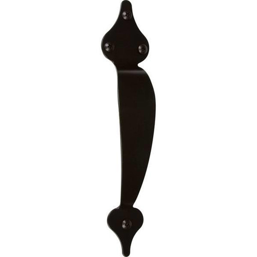 Delaney Hardware Barn Door Pull Handle-Spade Black