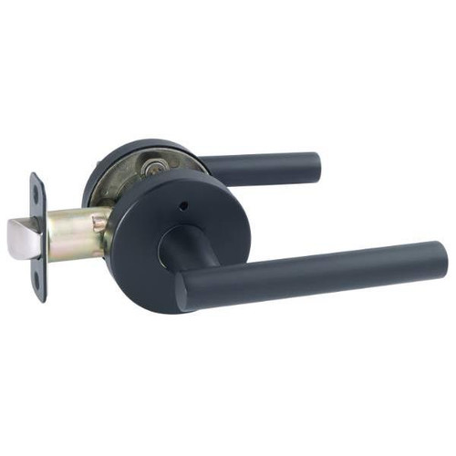Design House Eastport Privacy Bed/Bath Door Lever In Matte Black