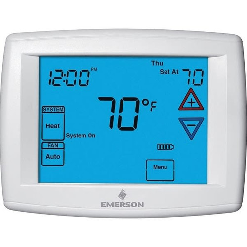 White-Rodgers Single Stage 12 Blue Touchscreen Single Stage Thermostat