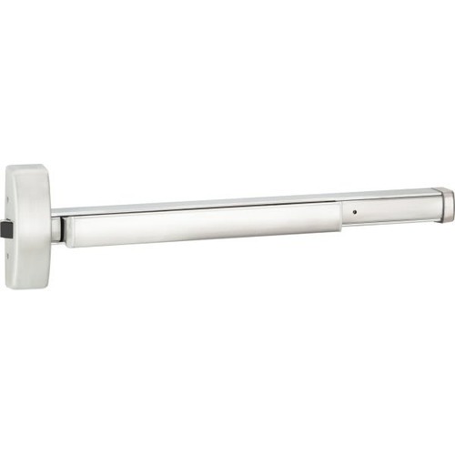 Precision 36 In Key Latchbolt Rim Exit Device (Satin Stainless Steel)
