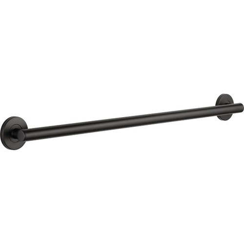 Delta 36 Inch Contemporary Decorative ADA Grab Bar In Matte Black