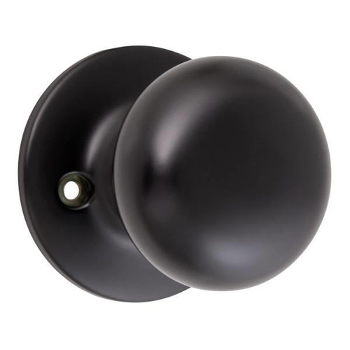Design House Cambridge Matte Black Keyed Dummy Door Knob