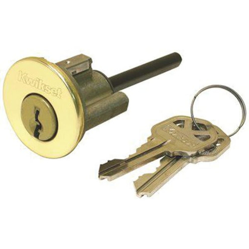Kwikset Polished Brass Replacement Cylinder For Abbey Series